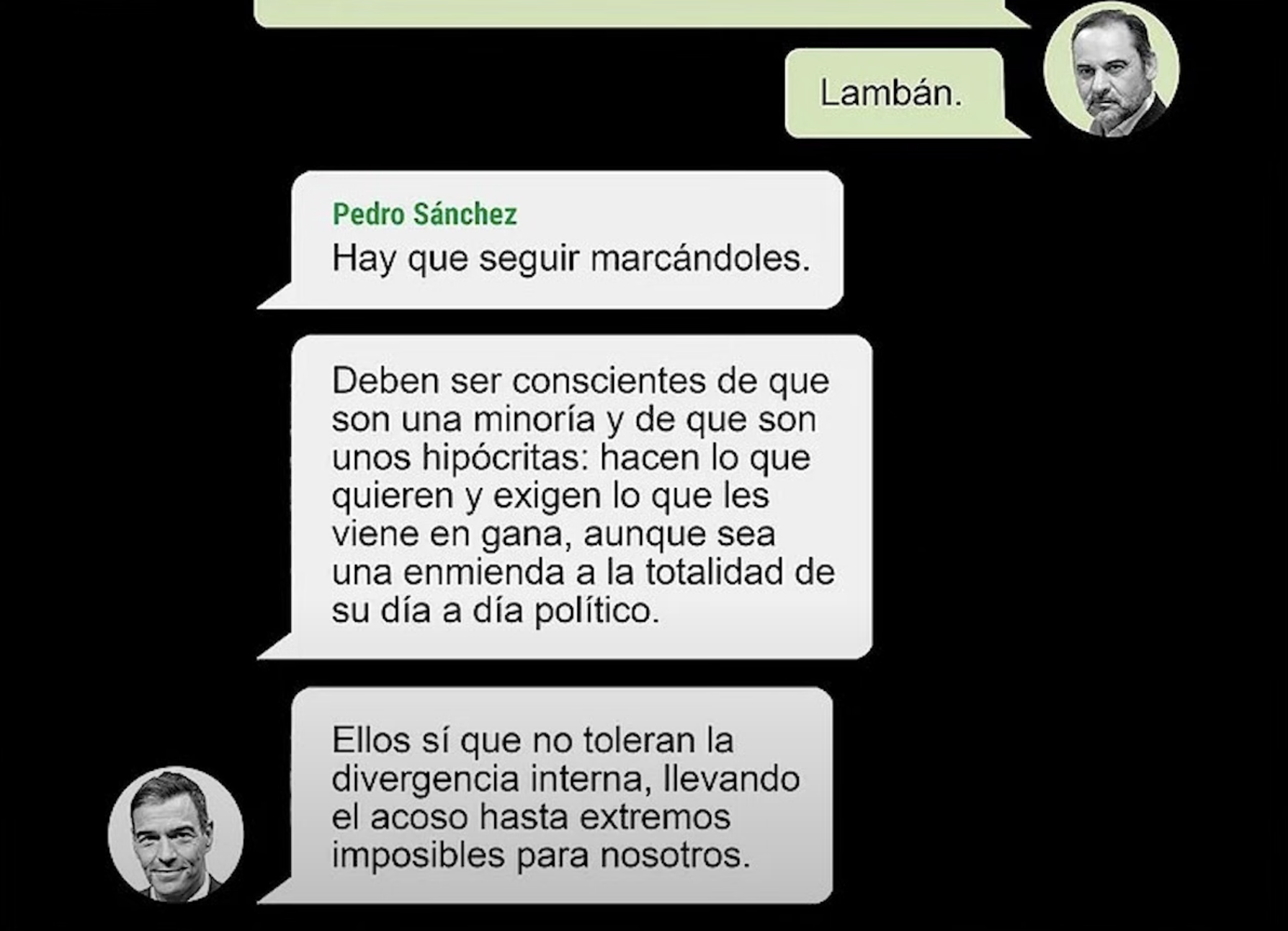 Mensajes privados de Pedro Sánchez y Ábalos muestran un liderazgo autocrático y manipulador