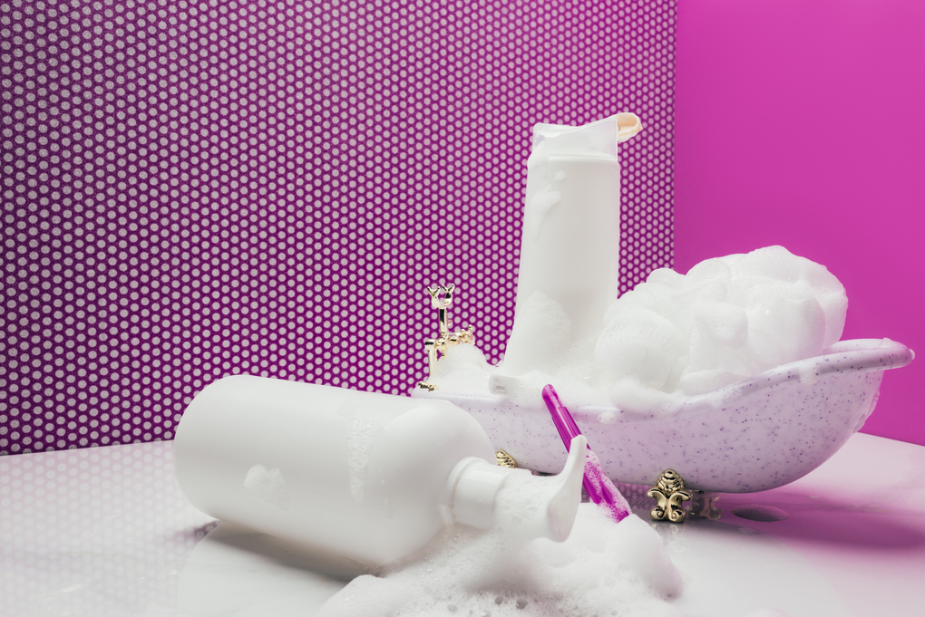 espuma limpiadora para la higiene femenina