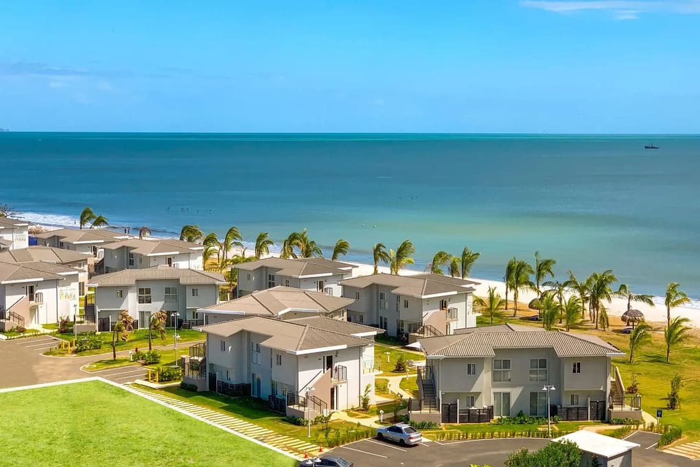 casas frente a la playa