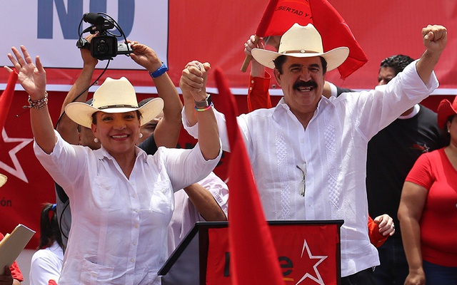 familia Zelaya Castro con Maduro y el Cartel de los Soles