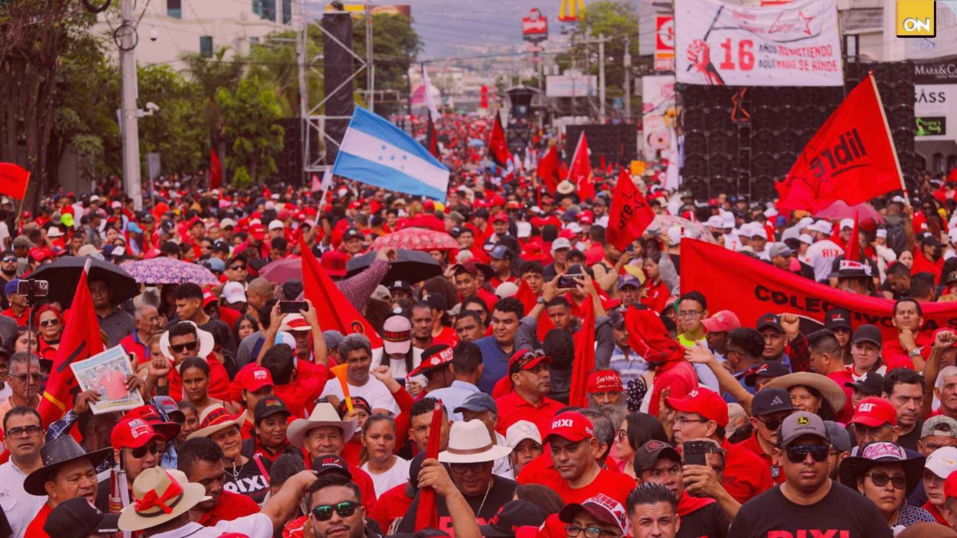 Marcha de LIBRE en San Pedro Sula