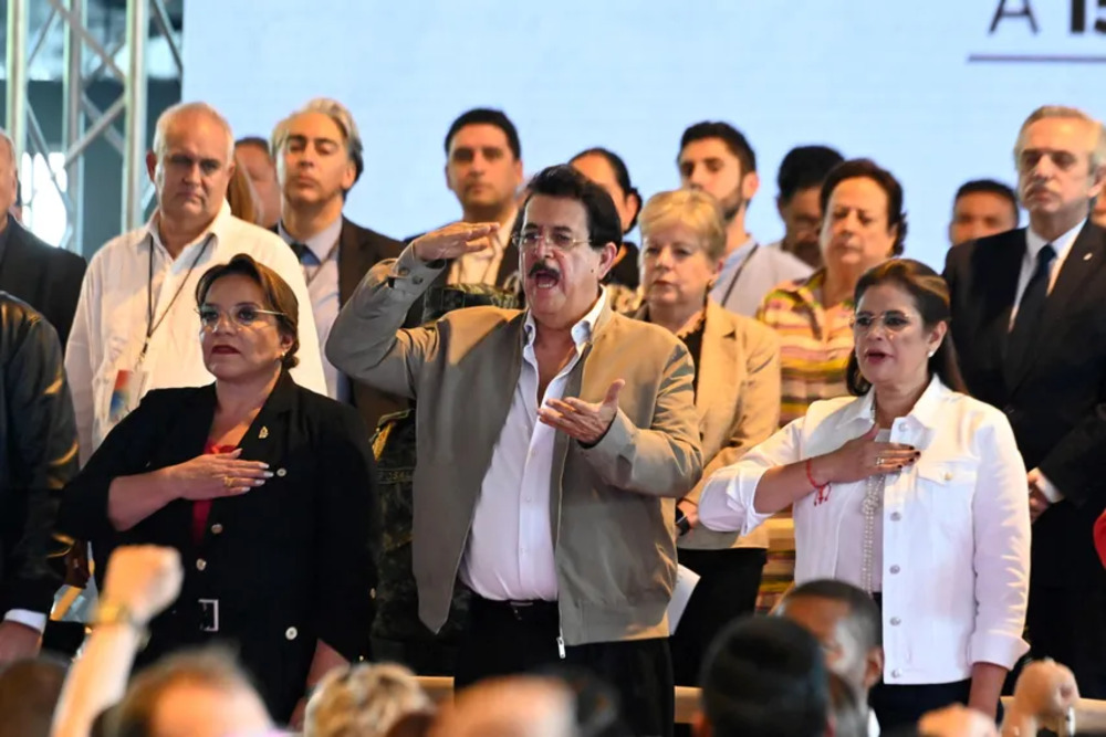 Zelaya con Maduro