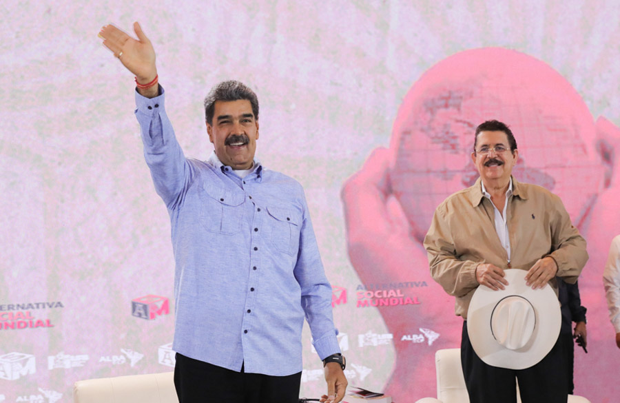 Zelaya con Maduro