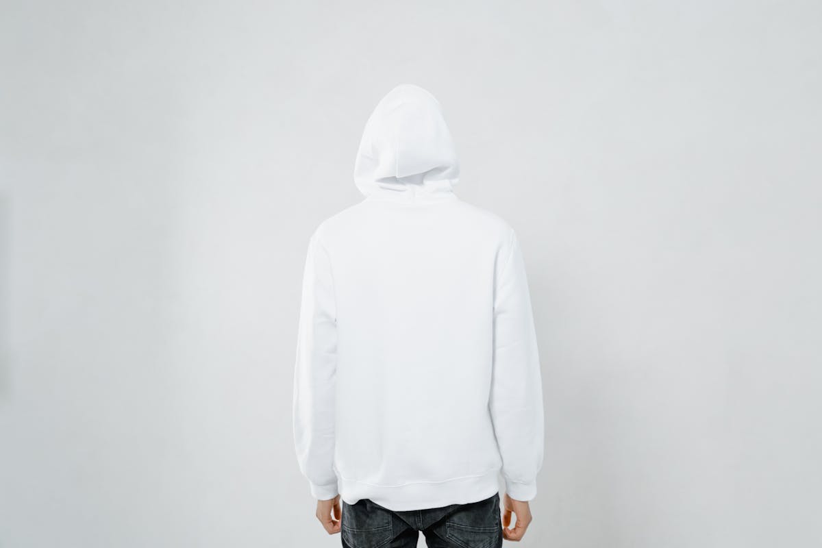 a person in white hoodie standing