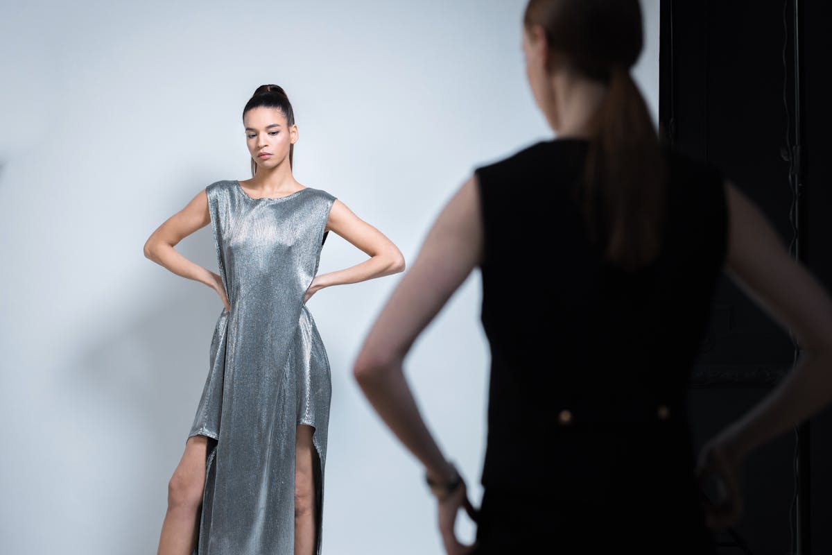 a woman posing for a photoshoot