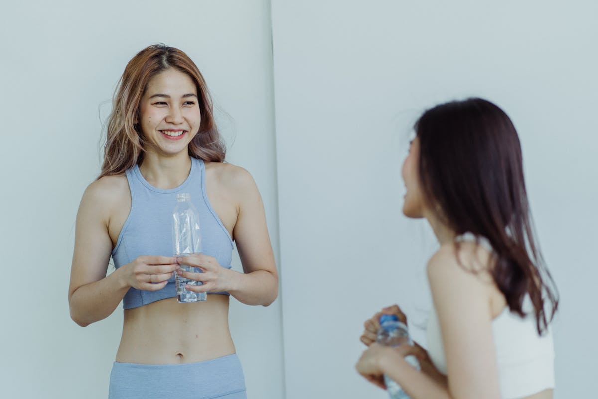 two sexy women having a conversation