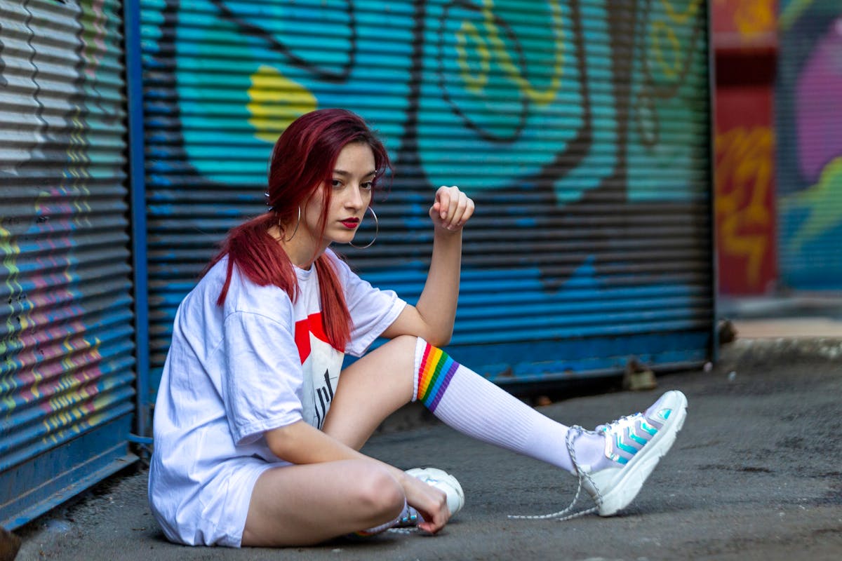 urban street fashion portrait in istanbul