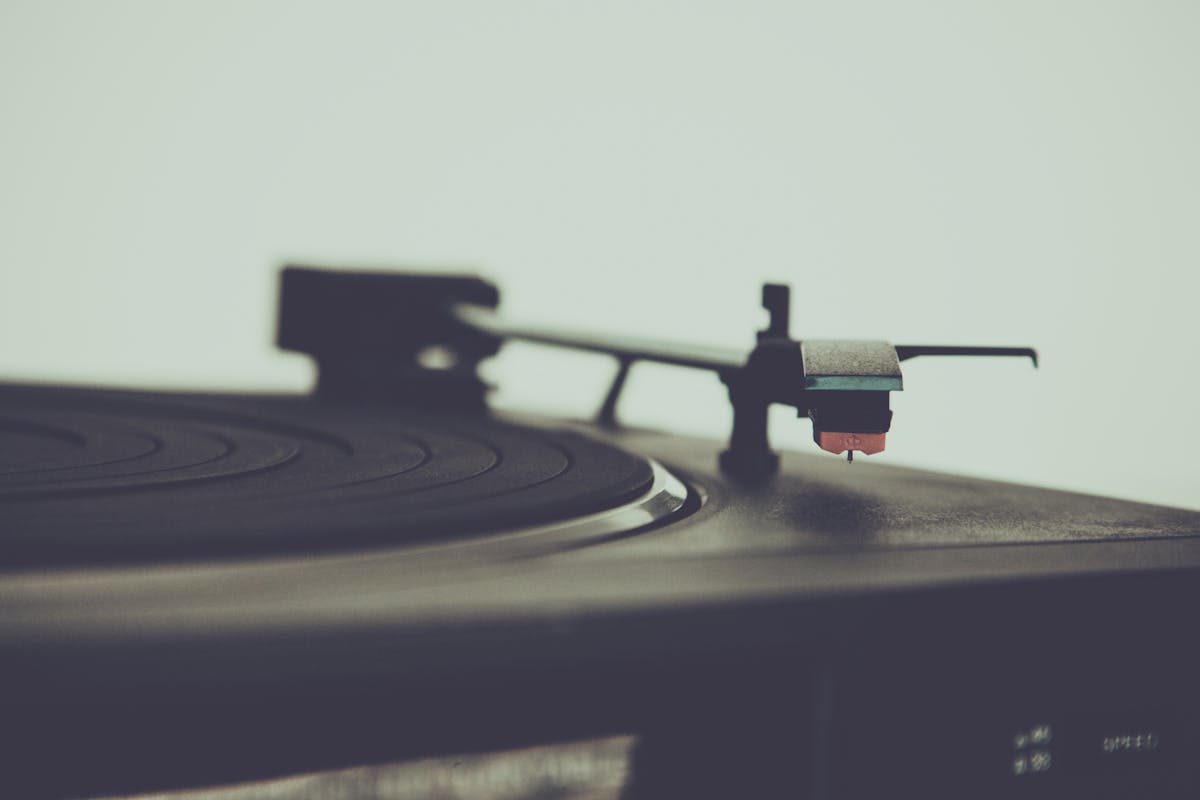 vintage music retro turntable